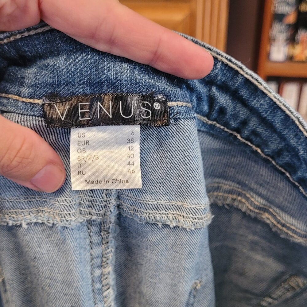 Venus 6 Extreme Flare Medium Wash Jean 9 inch rise NWT - Picture 6 of 11